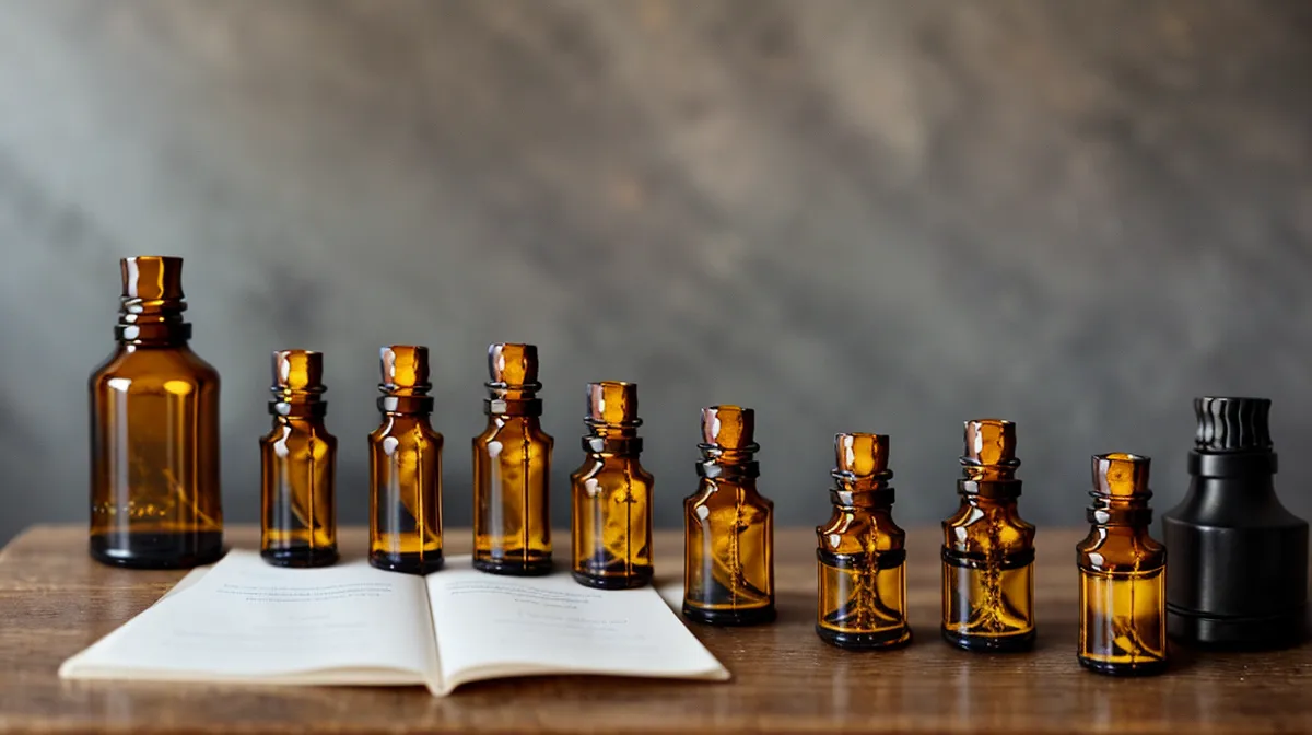 formation aromathérapie anxiété émotions : flacons d'huiles essentielles pour la gestion du stress