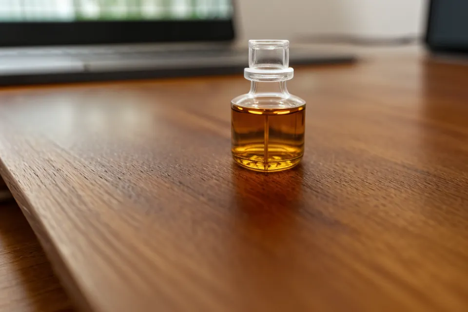 Écran d'ordinateur affichant une structure moléculaire de chimie aromatique