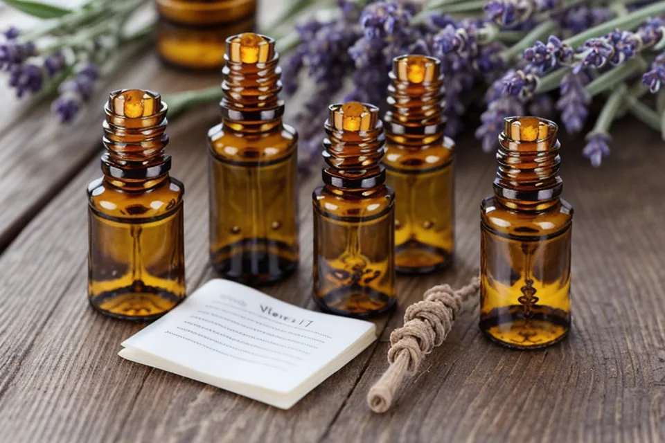 Cahiers de notes et supports de cours d'aromathérapie posés sur une table